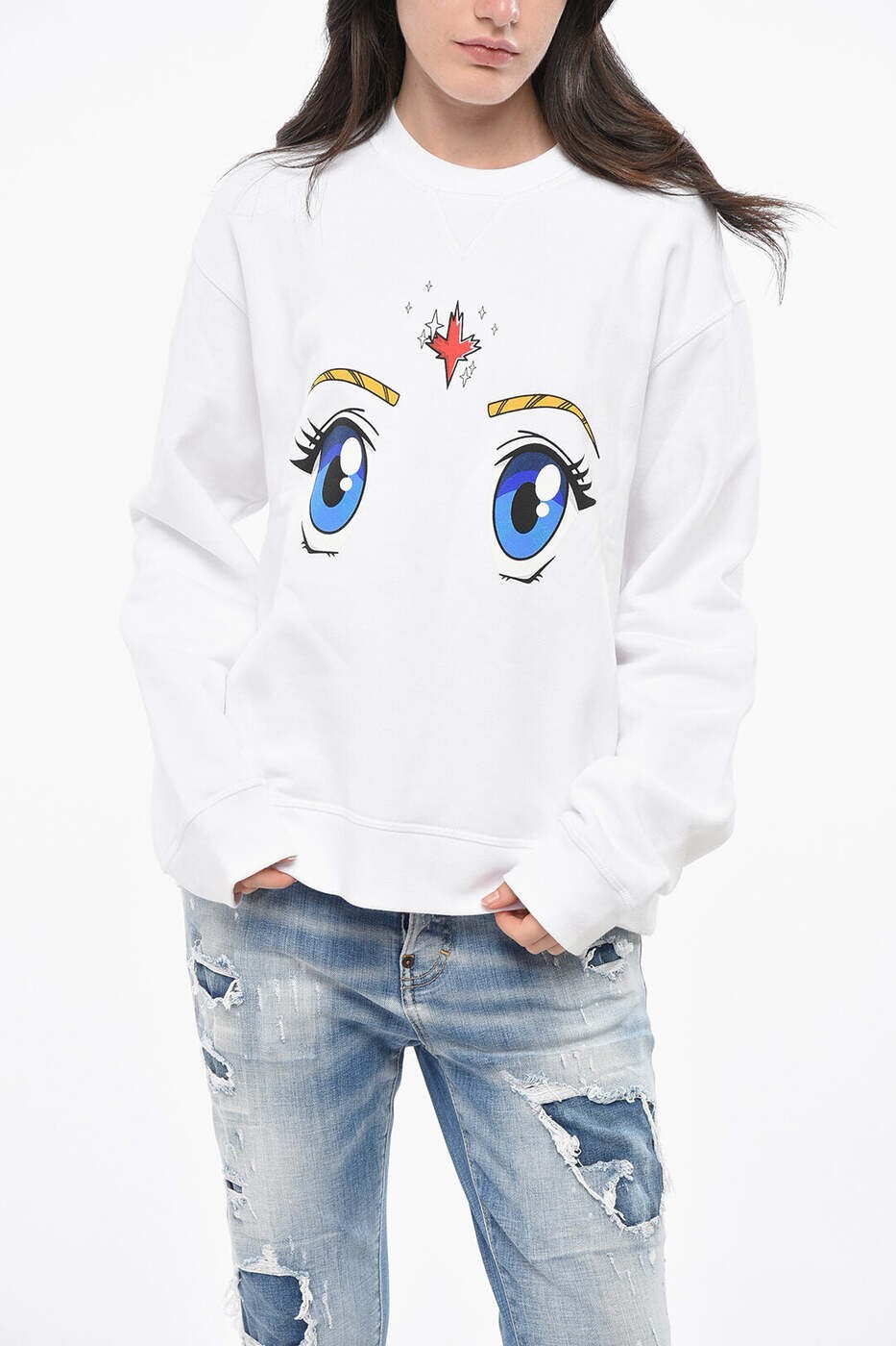 ディースクエアード DSQUARED2 調教師 レディース 白いこと Sweatshirts S75GU0485S25516100 関税 貨物輸送無料 dk