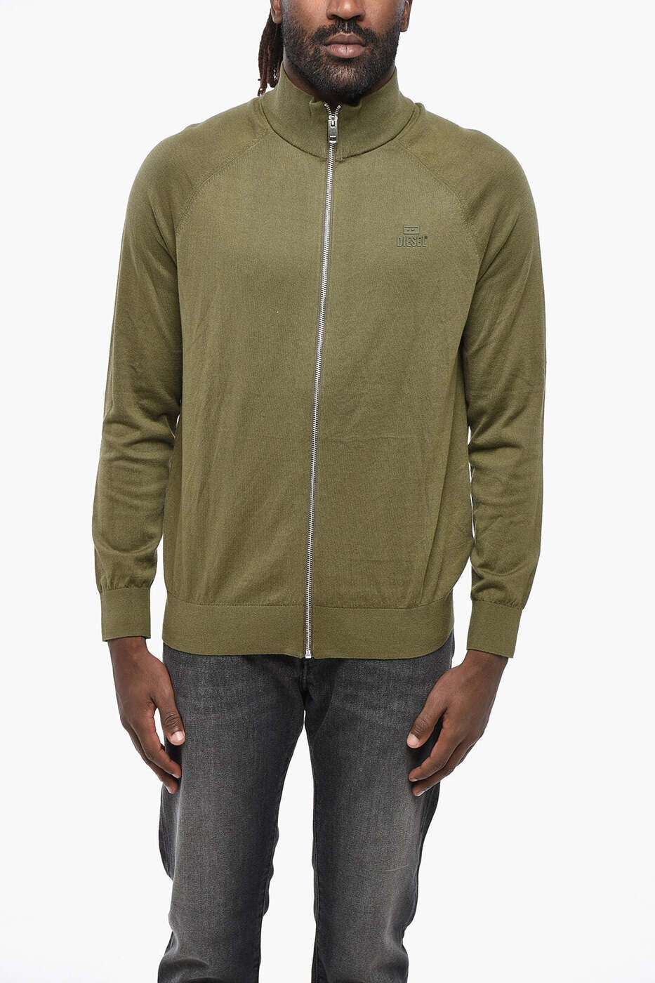 ディーゼル DIESEL プルオーバー 編み物御召しもの メンズ 緑であること Knitwear A15600 RLAXU 51F 関税 貨物輸送無料 dk
