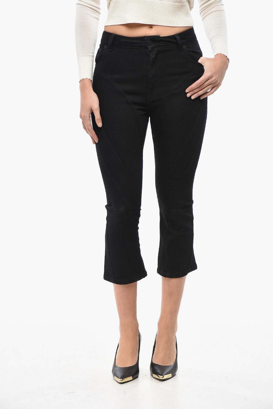 ミュグレー MUGLER デニム レディース ブラック Jeans 24P6PA0426247 B1919 関税 送料無料 dk｜BRANDSHOP「il Tesoro」