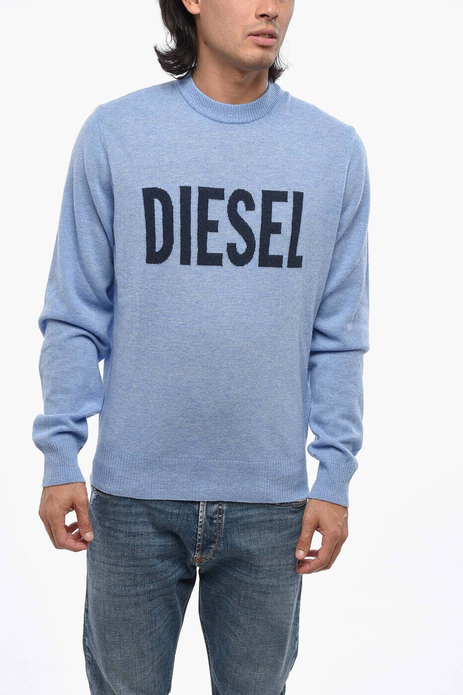 ディーゼル DIESEL プルオーバー 編み物御召しもの メンズ 青味 Knitwear A13795 RJHAR RG86H 関税 貨物輸送無料 dk