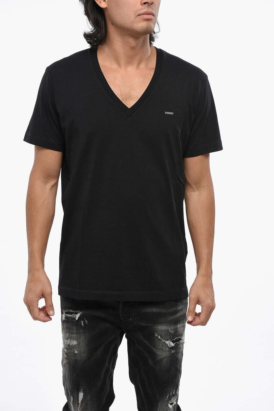 ディースクエアード DSQUARED2 Tシャツ メンズ ブラック T-shirts S74GD1254 S24662 900 関税 送料無料 dk
