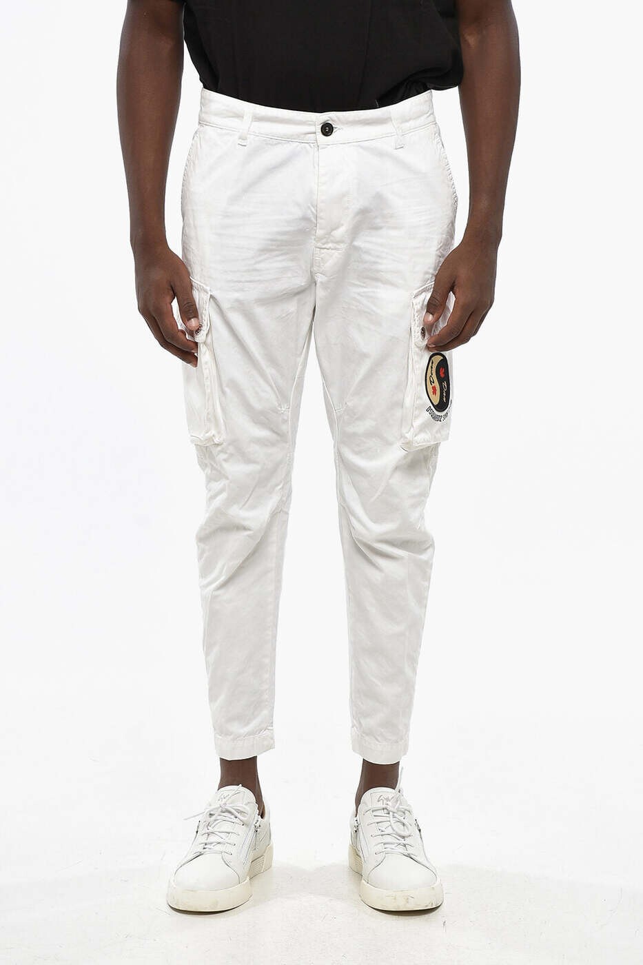ディースクエアード DSQUARED2 ズボン パンツ メンズ ホワイト Trousers S71KB0533 S41794 100 関税 送料無料 dk|BRANDSHOP「il Tesoro」
