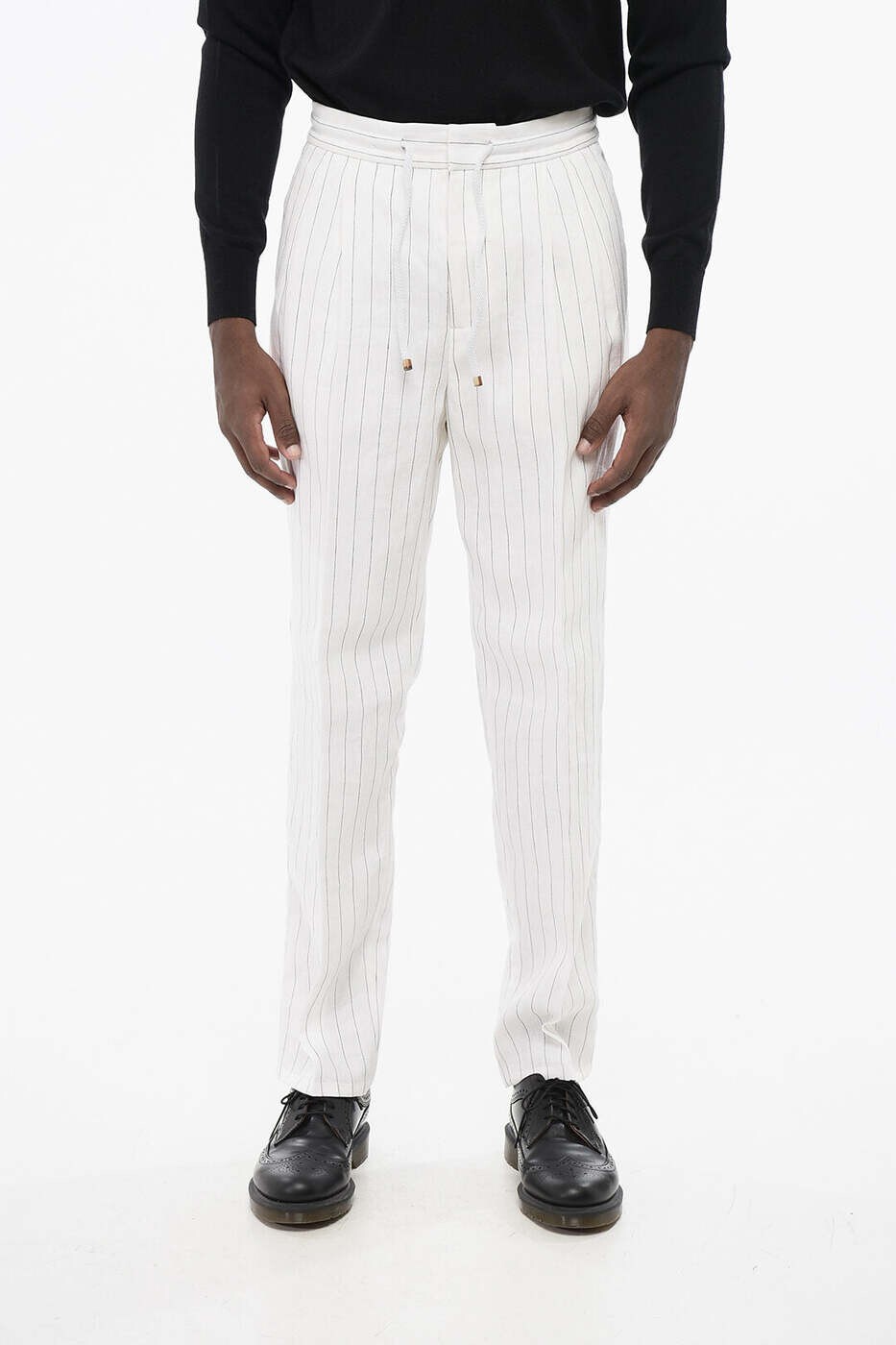 ブルネロ クチネリ BRUNELLO CUCINELLI ズボン パンツ メンズ ホワイト Trousers MB401E1710 TB401 C003 関税 送料無料 dk｜BRANDSHOP「il Tesoro」 81,235円
