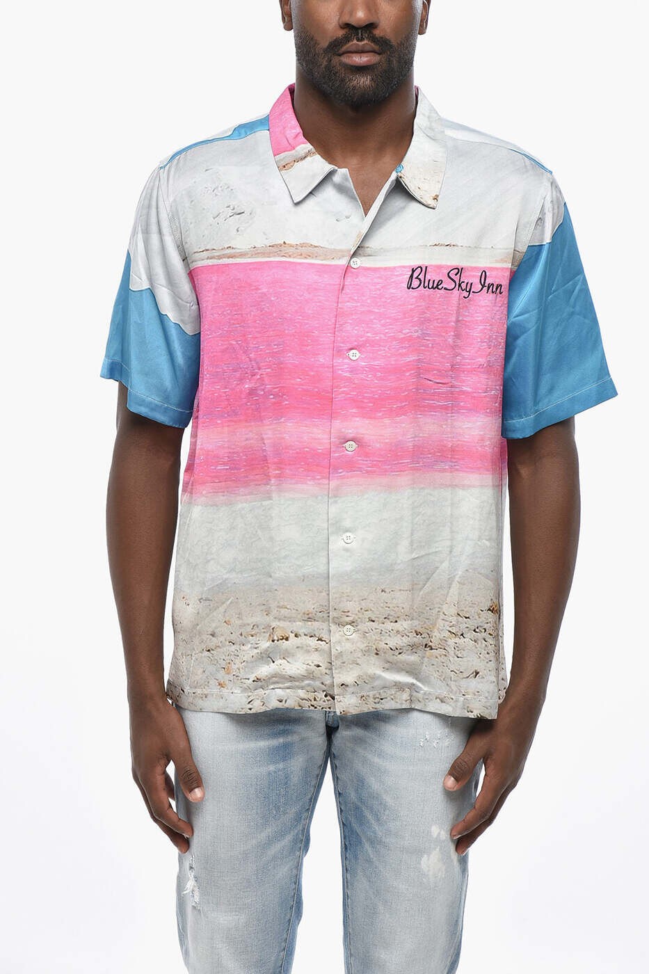 BLUE SKY INN シャツ メンズ マルチカラー Shirts BS2302SH034 SALT 関税 送料無料 dk|BRANDSHOP「il Tesoro」