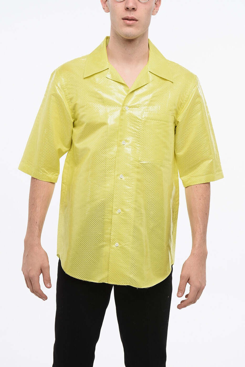 アレキサンダー マックイーン ALEXANDER MCQUEEN シャツ メンズ イエロー Shirts 805518 QPAAQ 7110 関税 送料無料 dk|BRANDSHOP「il Tesoro」
