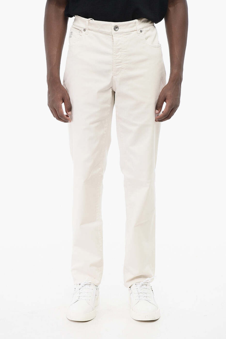 ブルネロ クチネリ BRUNELLO CUCINELLI ズボン パンツ メンズ ホワイト Trousers M289LI1780 T289P C5797 関税 送料無料 dk｜BRANDSHOP「il Tesoro」