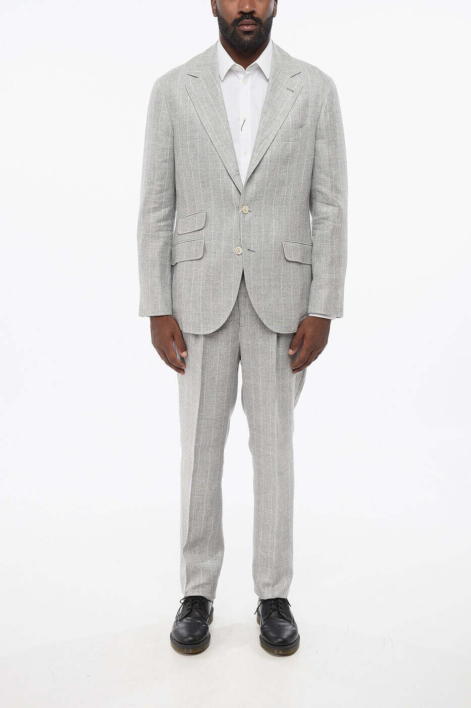 ブルネロ クチネリ BRUNELLO CUCINELLI フォーマル 背広 メンズ 薄墨色 Formal Outfits MW461LDWH TW461 C2011 関税 貨物輸送無料 dk