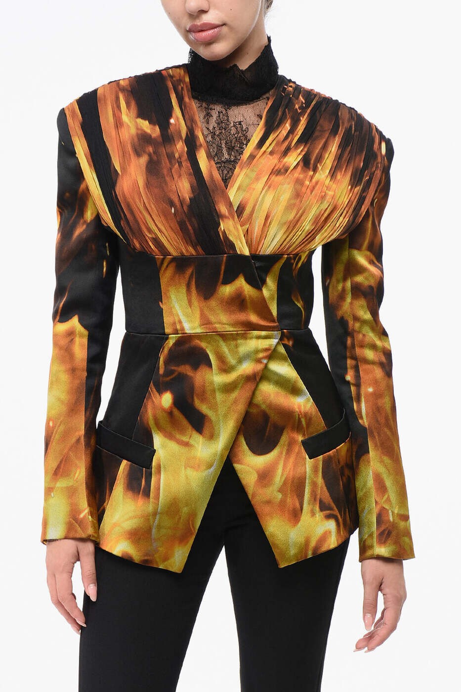 バルマン BALMAIN 背広上衣 背広 上衣 レディース オレンジ色 Suit Jackets AF0SM170MC58EHI 関税 貨物輸送無料 dk