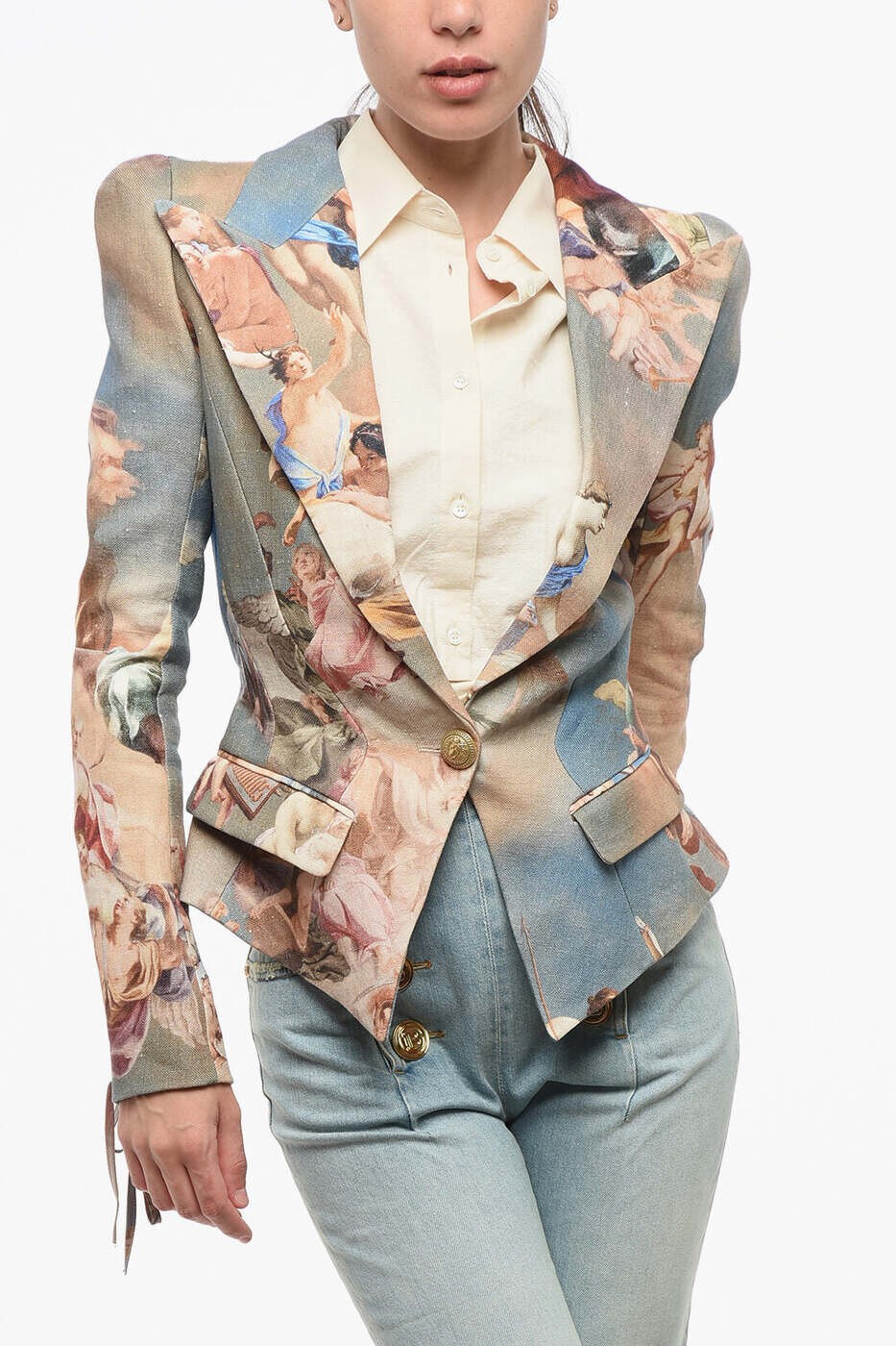 バルマン BALMAIN 背広上衣 背広 上衣 レディース マルチ色合い Suit Jackets AF0SE008HB18SBI 関税 貨物輸送無料 dk コート・ジャケット-レディースファッション