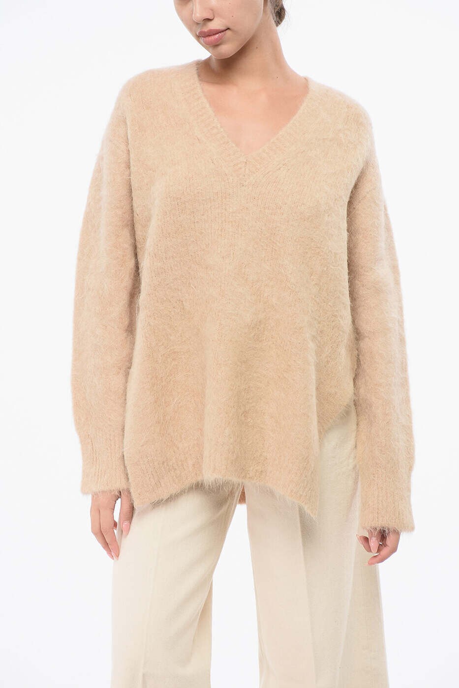 ルルスタジオ LOULOU STUDIO セーター ニットウェア レディース ベージュ Knitwear GOTO BEIGEMELAN 関税 送料無料 dk｜BRANDSHOP「il Tesoro」