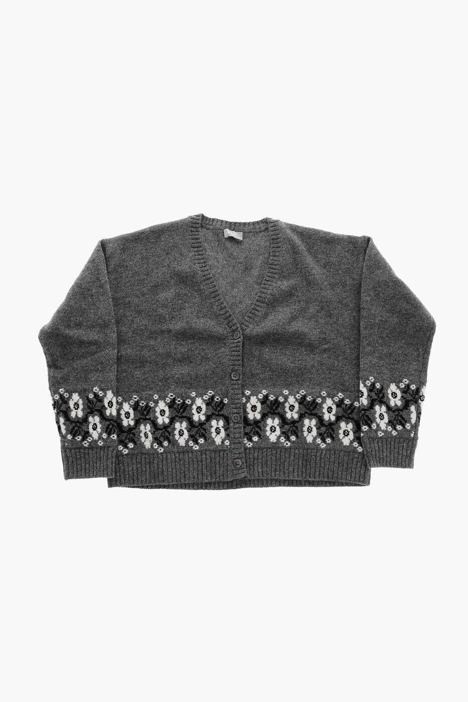 イルグッフォ IL GUFO クルーネックジャンパー 編み物御召しもの ガールズ 薄墨色 Crew neck jumpers A23GF416EM2200810 関税 貨物輸送無料 dk