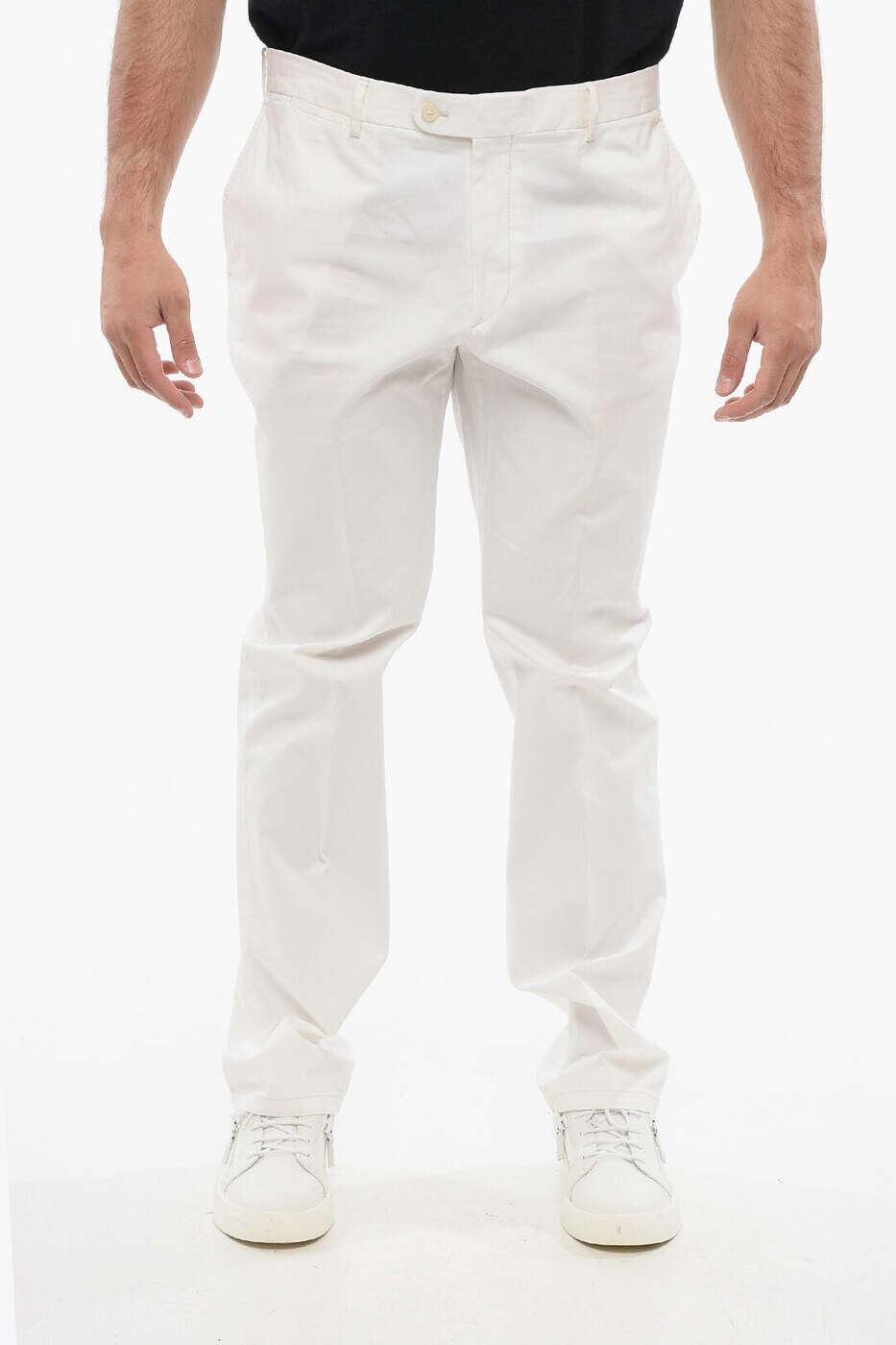 コルネリアーニ CORNELIANI ズボン パンツ メンズ ホワイト Trousers 724D01 2113500 028 関税 送料無料 dk｜BRANDSHOP「il Tesoro」