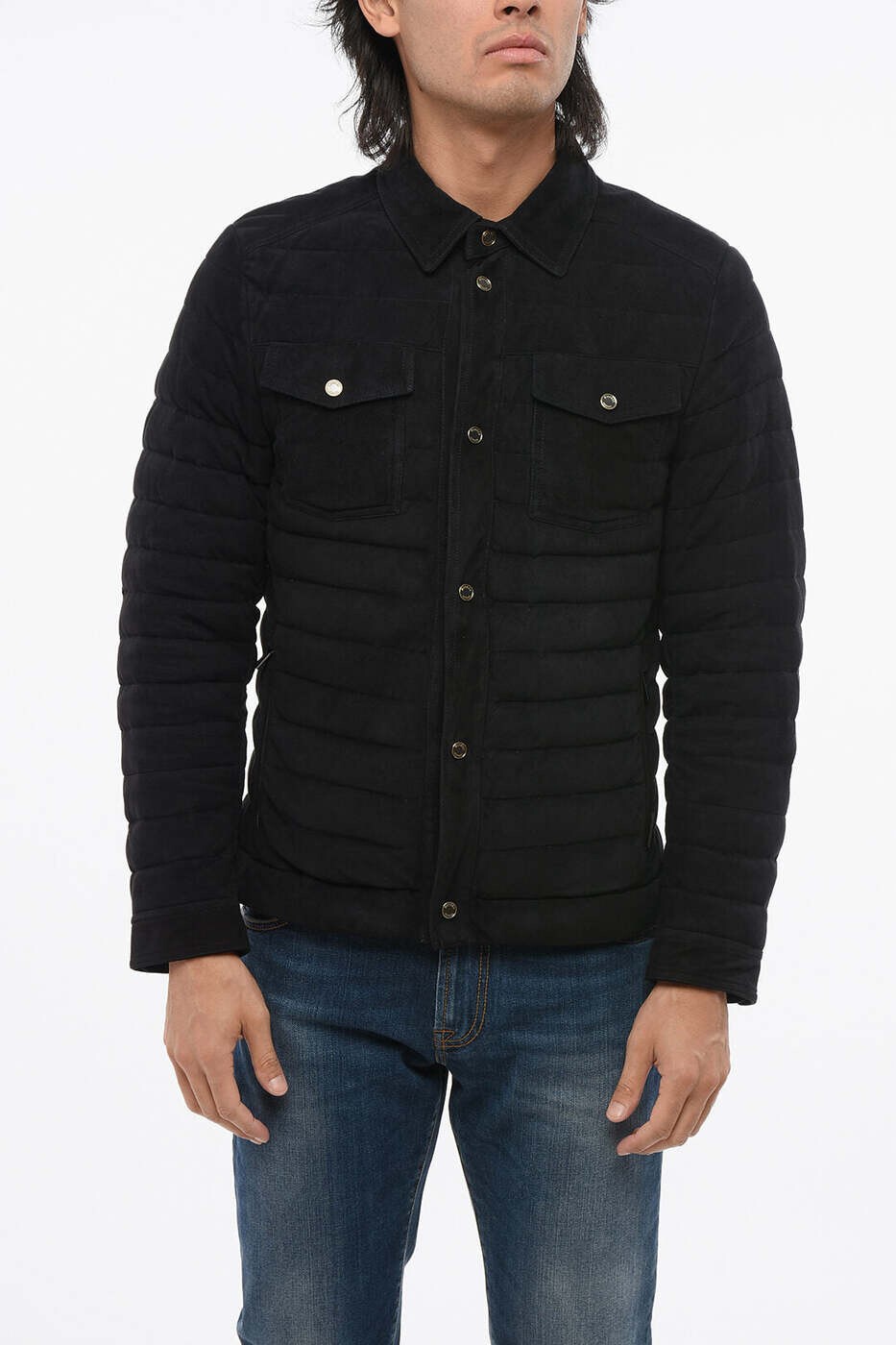 ムーレー MOORER 上衣 メンズ 黒いこと Jackets CRESPIUR BLU 関税 貨物輸送無料 dk
