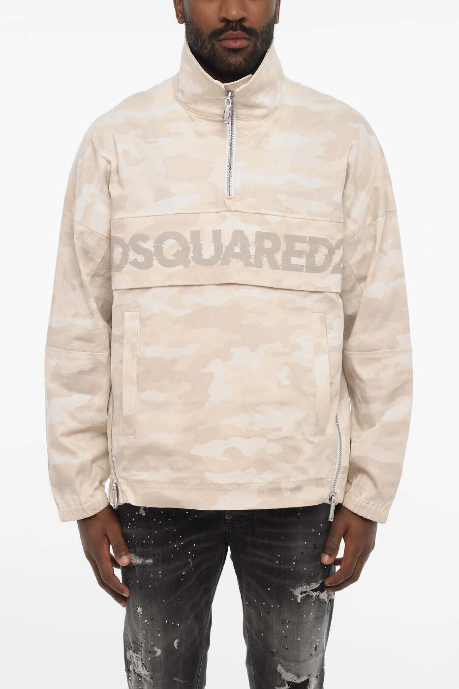 ディースクエアード DSQUARED2 ジャケット メンズ ベージュ Jackets S74AM1485 S78505 002S 関税 送料無料 dk｜BRANDSHOP「il Tesoro」