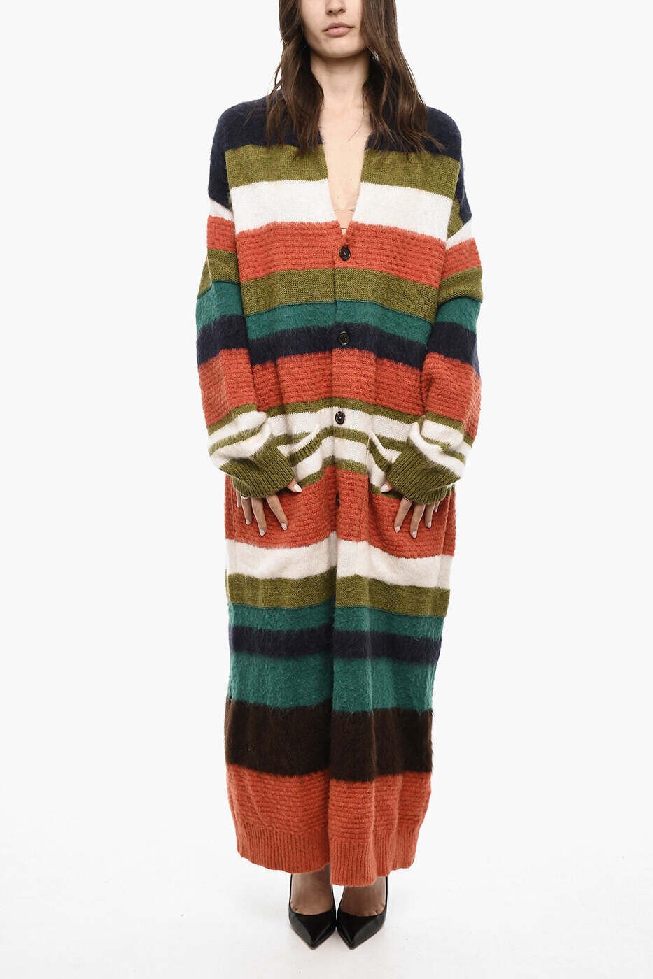 ディースクエアード DSQUARED2 スウェーター 編み物お召しもの レディース マルチ色合い Knitwear S72HA1095 S18077 961 関税 貨物輸送無料 dk
