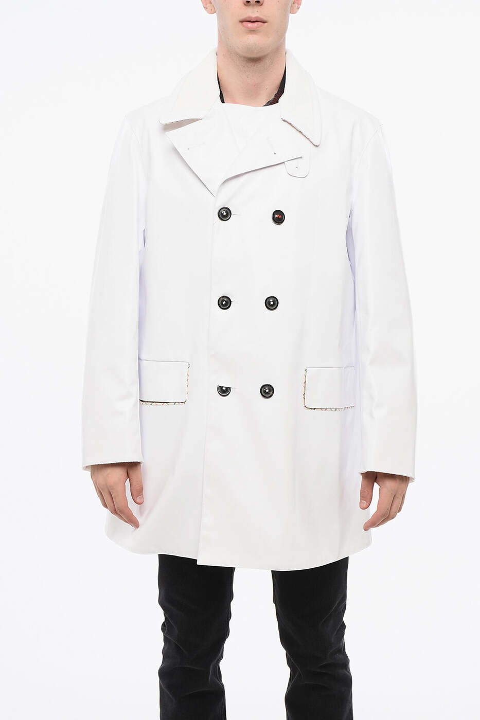 メゾン マルジェラ MAISON MARGIELA トレンチ コート メンズ ホワイト Coats and Trench SI1AM0004 S53549 100 関税 送料無料 dk｜BRANDSHOP「il Tesoro」