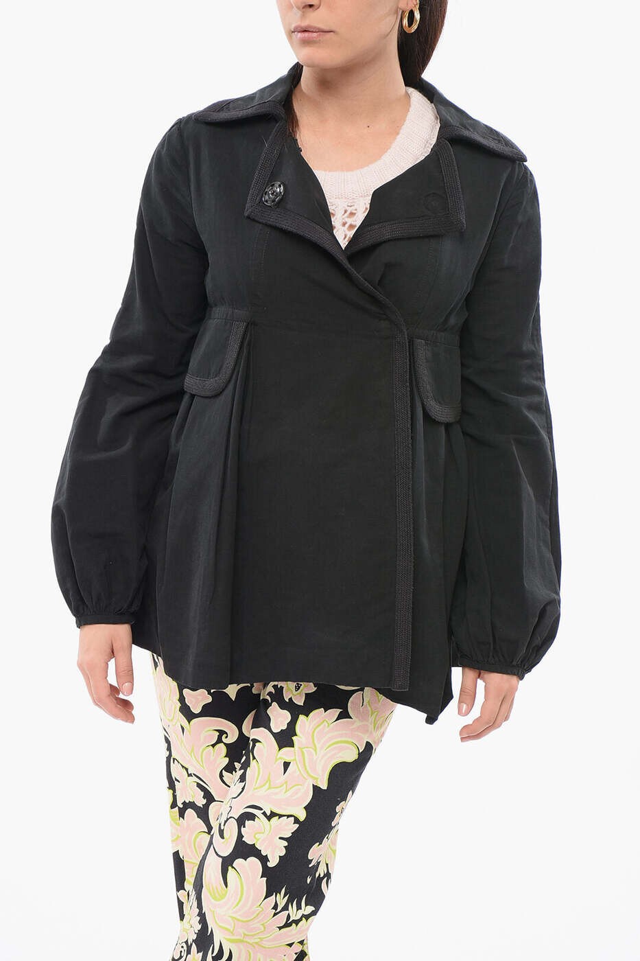 ジャンバティスタ ヴァリ GIAMBATTISTA VALLI シャツ レディース ブラック Shirts GN08V2SNERO 関税 送料無料 dk|BRANDSHOP「il Tesoro」