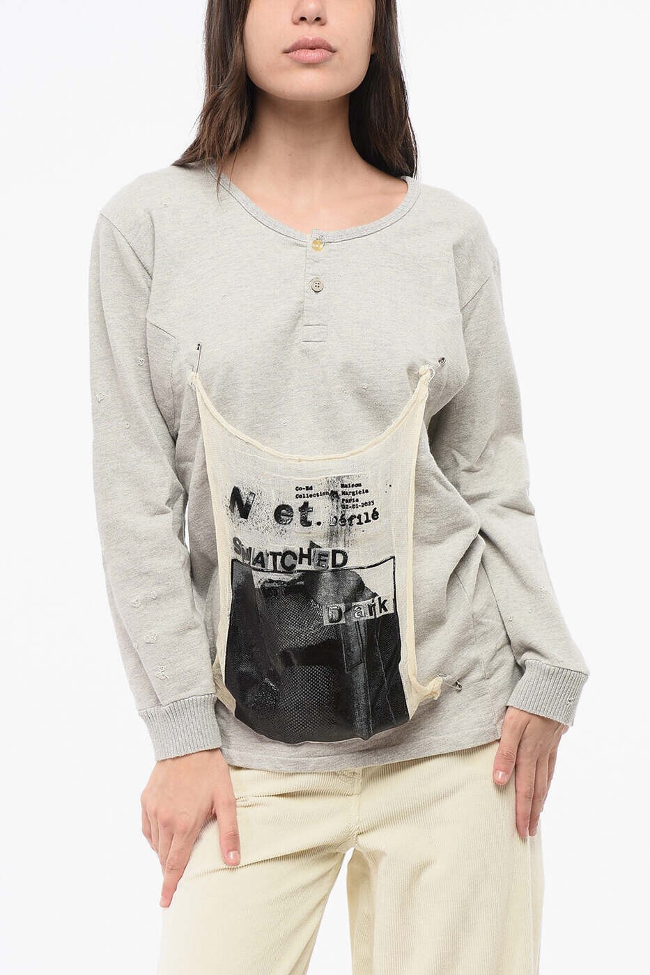 住み家 マルジェラ MAISON MARGIELA 調教師 レディース 薄墨色 Sweatshirts S51GU0131 S25585 856M 関税 貨物輸送無料 dk