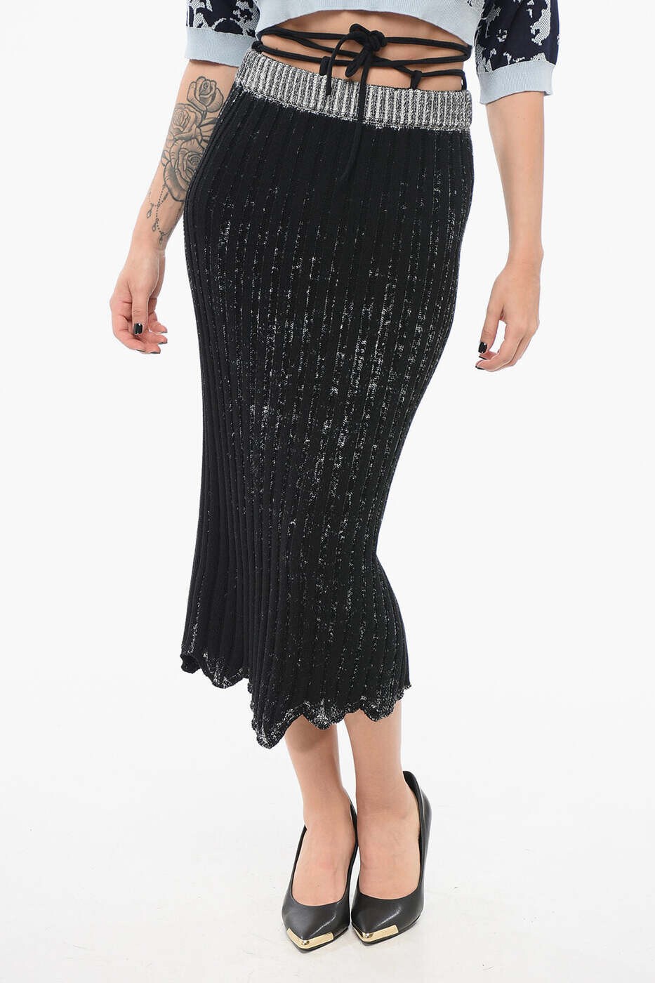 アクネ ストゥディオズ ACNE STUDIOS スカート レディース ブラック Skirts AF0448CO J83 関税 送料無料 dk｜BRANDSHOP「il Tesoro」