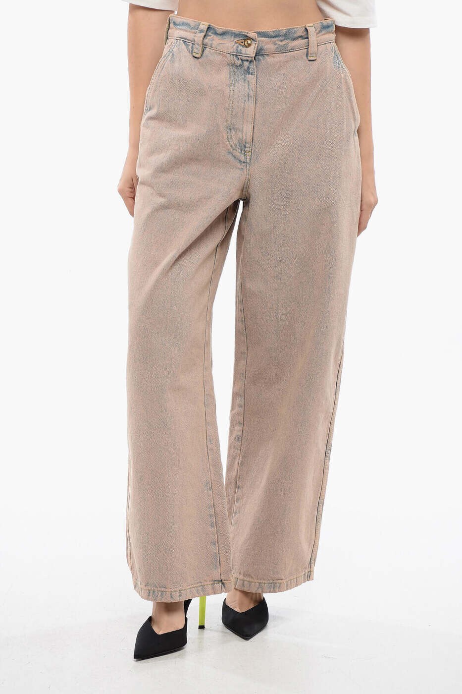 パーム エンジェルス PALM ANGELS デニム レディース オレンジ Jeans PWYB027S24DEN001 3030 関税 送料無料 dk｜BRANDSHOP「il Tesoro」