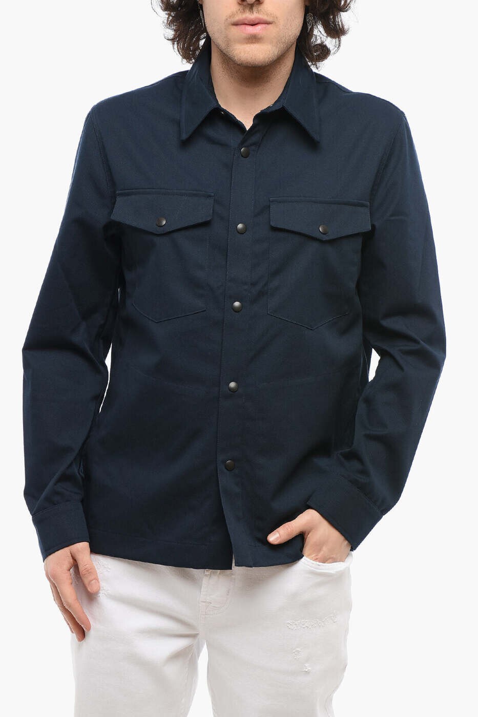 デパートメント ファイブ DEPARTMENT FIVE シャツ メンズ ブルー Shirts UC0152TF0002 816 関税 送料無料 dk|BRANDSHOP「il Tesoro」