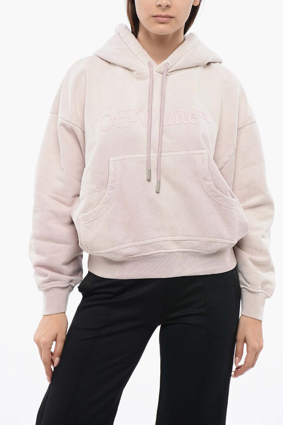 象牙色 OFF WHITE 調教師 レディース さくら色 Sweatshirts OWBB061S24FLE0023636 関税 貨物輸送無料 dk