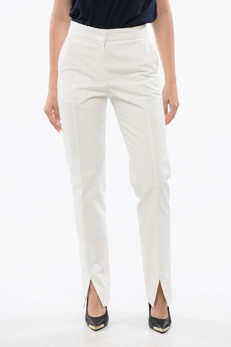 ジルサンダー JIL SANDER ズボン パンツ レディース ホワイト Trousers J02KA0232J45136 100 関税 送料無料 dk｜BRANDSHOP「il Tesoro」