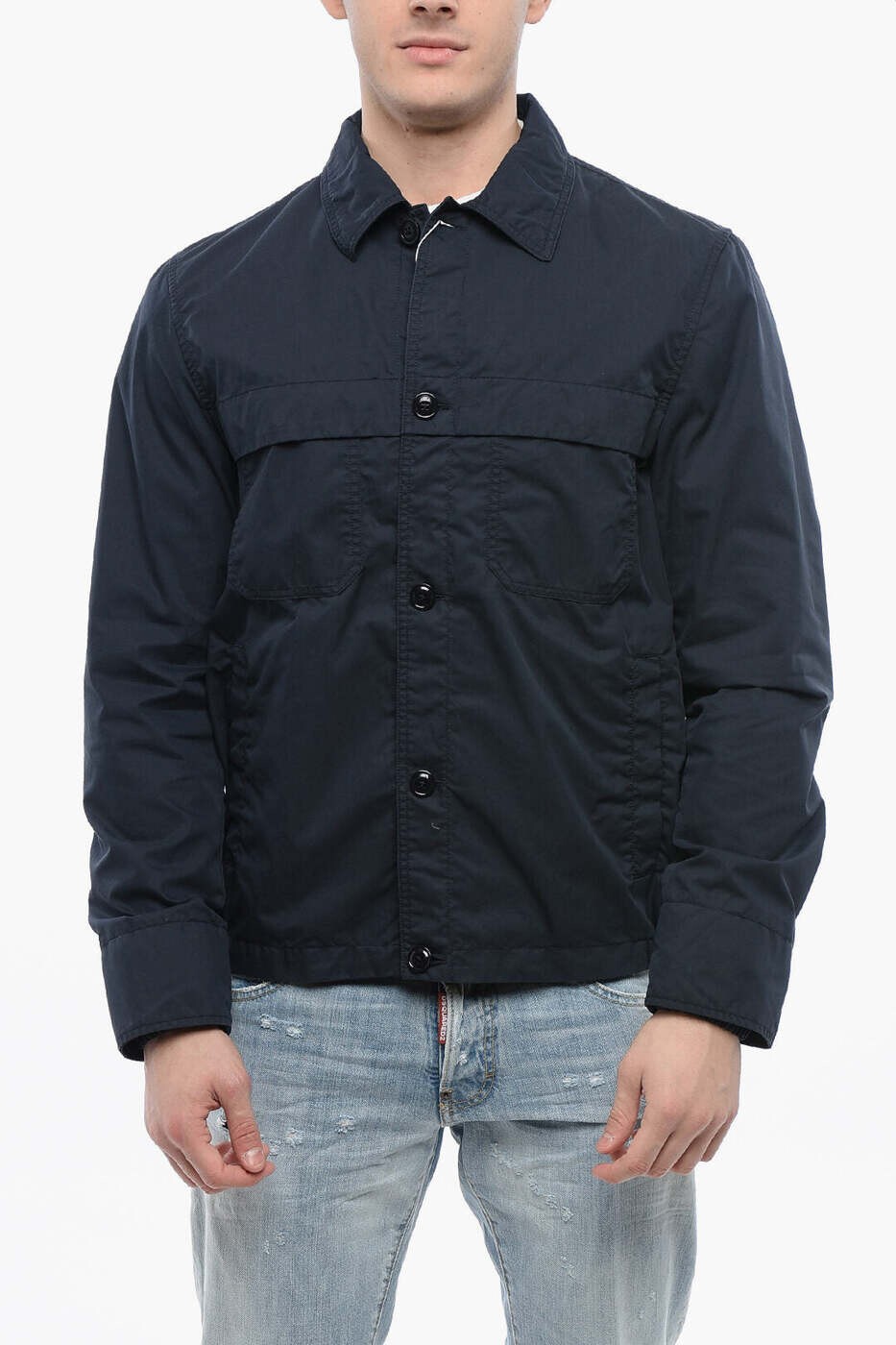 羊毛分限者 WOOLRICH 上衣 メンズ 青色 Jackets CFWOOU0192MRUT2053 3989 関税 貨物輸送無料 dk