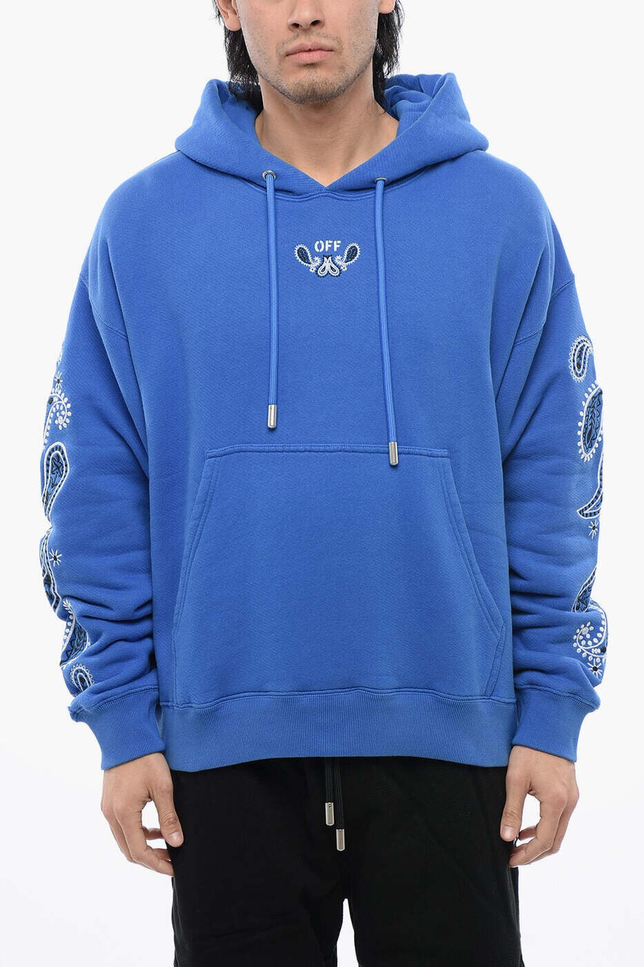 象牙色 OFF WHITE トレーナー 調教師 メンズ 青碧 Sweatshirts OMBB085S24FLE0034601 関税 貨物輸送無料 dk