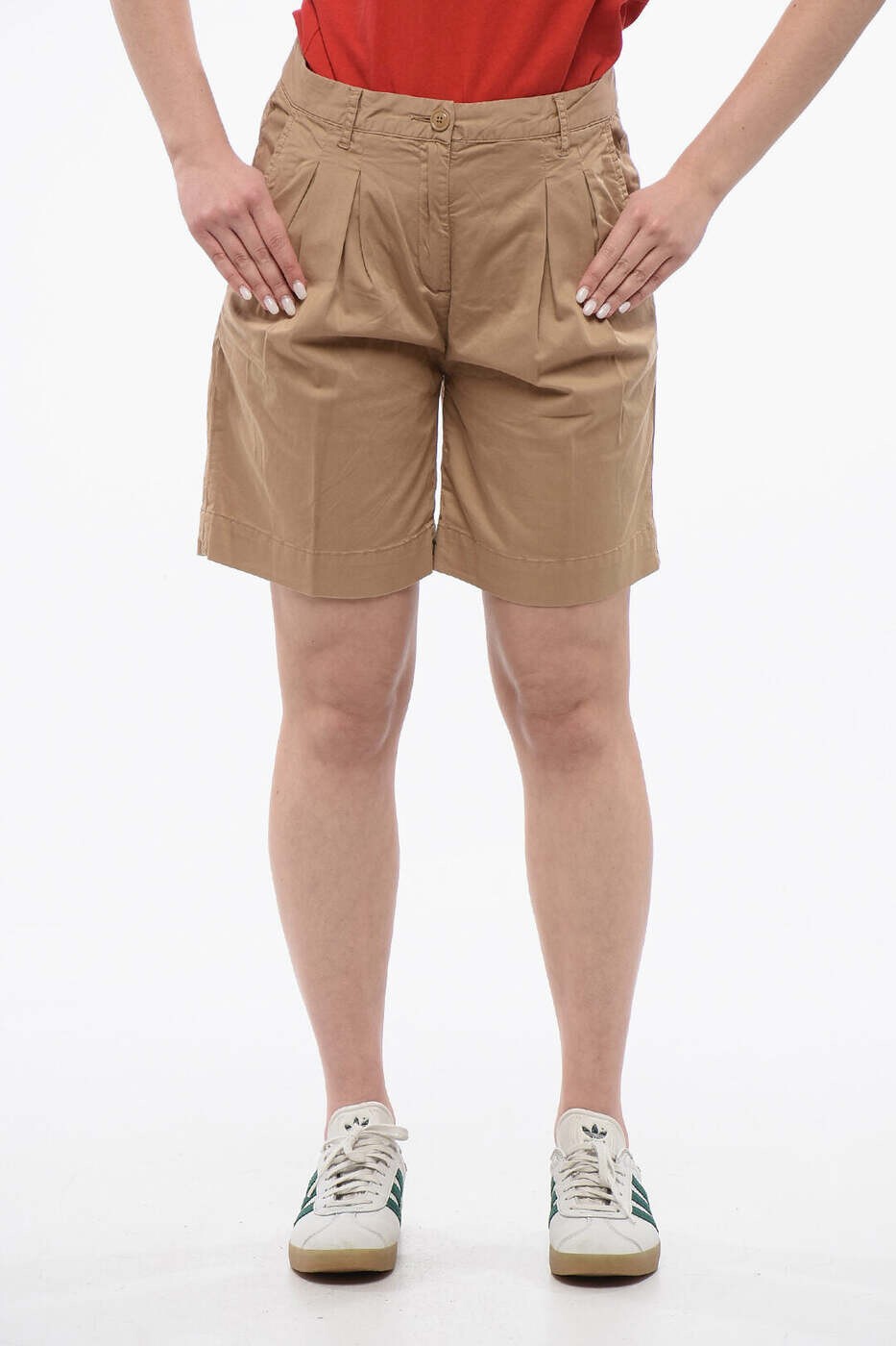 絨毛分限者 WOOLRICH ジーンズさる股引き さる股引き レディース ベージュ Denim shorts CFWWSH0008FRUT1513 7183 関税 貨物輸送無料 dk ボトムス-レディースファッション