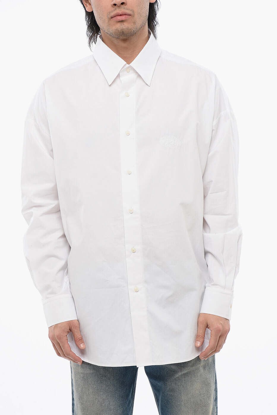 ディーゼル DIESEL ティーシャツ メンズ 白いこと Shirts A08937 0PCAL 100 関税 貨物輸送無料 dk カジュアルシャツ-トップス