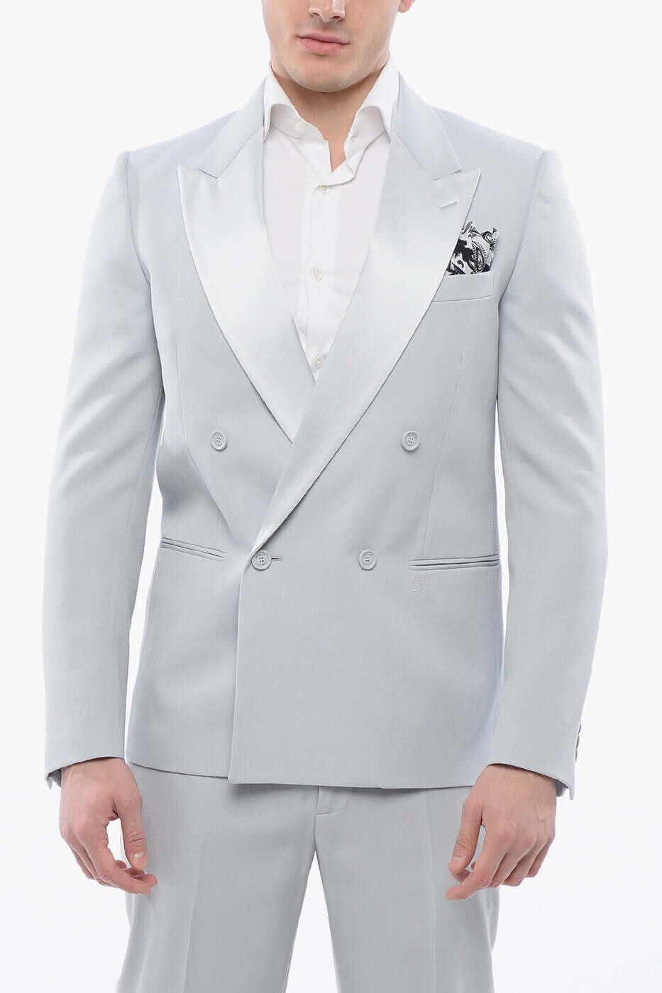 象牙色 OFF WHITE フォーマル 背広 メンズ 薄墨色 Formal Outfits OMEW002S24FAB0014040 関税 貨物輸送無料 dk