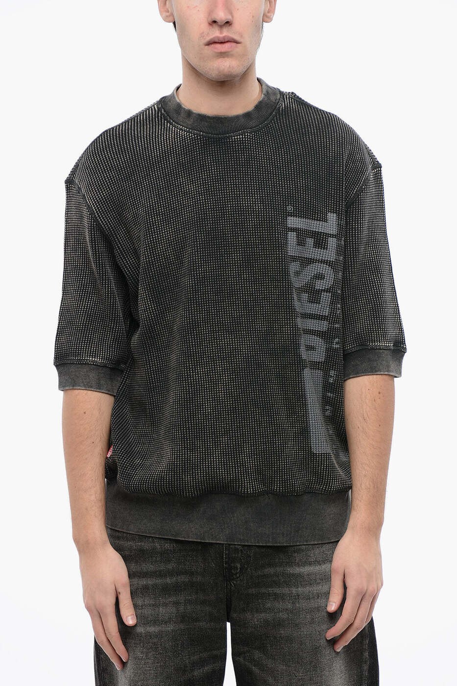 ディーゼル DIESEL プルオーバー 編み物御召しもの メンズ 薄墨色 Knitwear A12163 0THAY 9XX 関税 貨物輸送無料 dk
