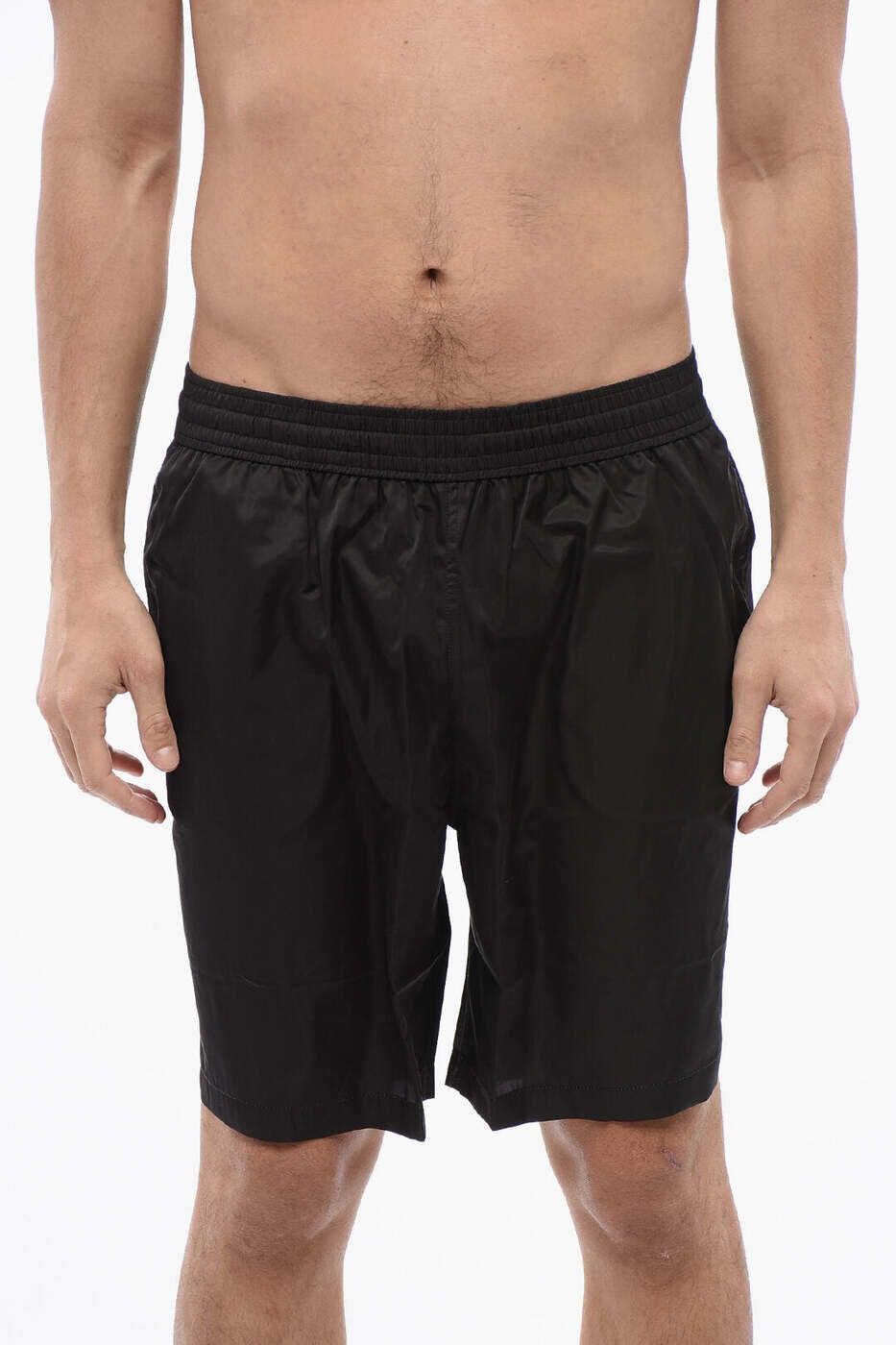 象牙色 OFF WHITE 水泳着 スイムウェア メンズ 黒いこと Swimwear OMFD008S24FAB0031001 関税 貨物輸送無料 dk