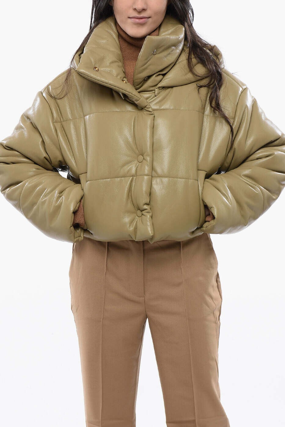 ナヌーシュカ NANUSHKA 背広上衣 背広 上衣 レディース 赤銅色 Suit Jackets NW23PFOW01965 0 KHAKI 関税 貨物輸送無料 dk コート・ジャケット-レディースファッション