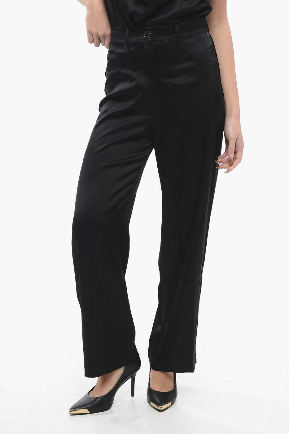 ナヌーシュカ NANUSHKA ズボン パンツ レディース ブラック Trousers NW20CRPA03699 0 BLACK 関税 送料無料 dk｜BRANDSHOP「il Tesoro」