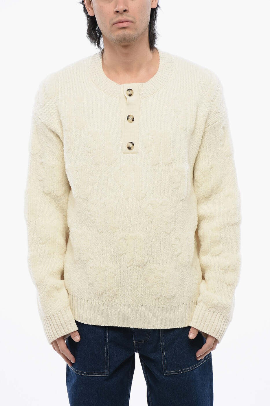 ナヌーシュカ NANUSHKA セーター ニットウェア メンズ ホワイト Knitwear NM22FWSW00571 0 ECRU 関税 送料無料 dk