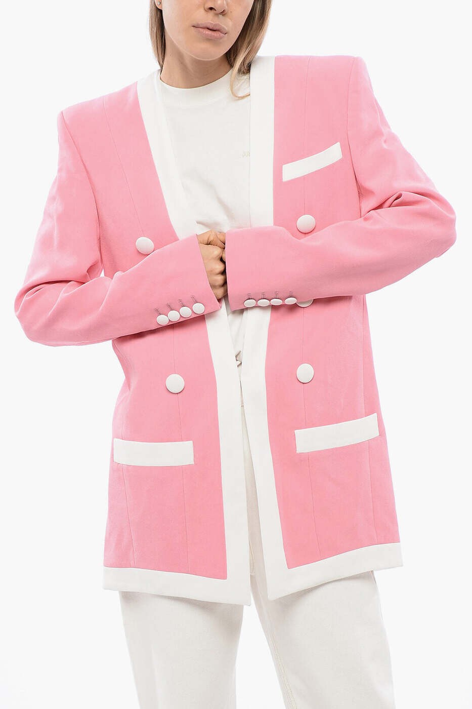バルマン BALMAIN スーツジャケット スーツ ジャケット レディース ピンク Suit Jackets VF17576V089 OAJ 関税 送料無料 dk｜BRANDSHOP「il Tesoro」 174,800円