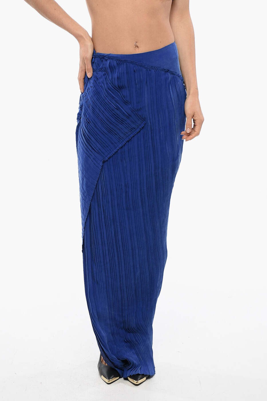 バルマン BALMAIN スコート レディース 青碧 Skirts TF06982120S KAO 関税 貨物輸送無料 dk