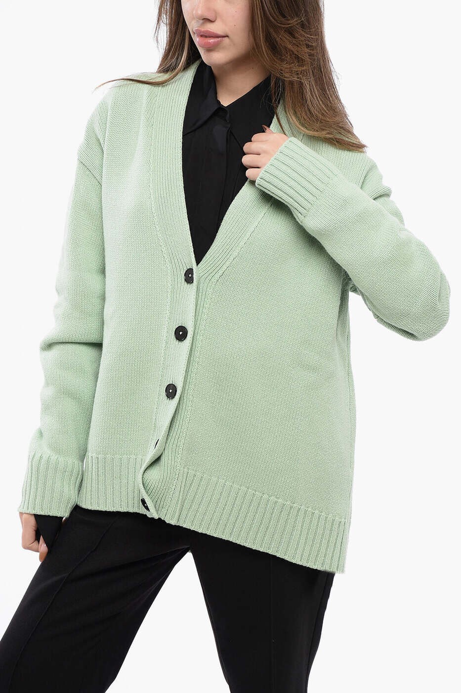 ジルサンダー JIL SANDER スウェーター 編み物お召しもの レディース 緑であること Knitwear J02GP0038 J13203 335 関税 貨物輸送無料 dk