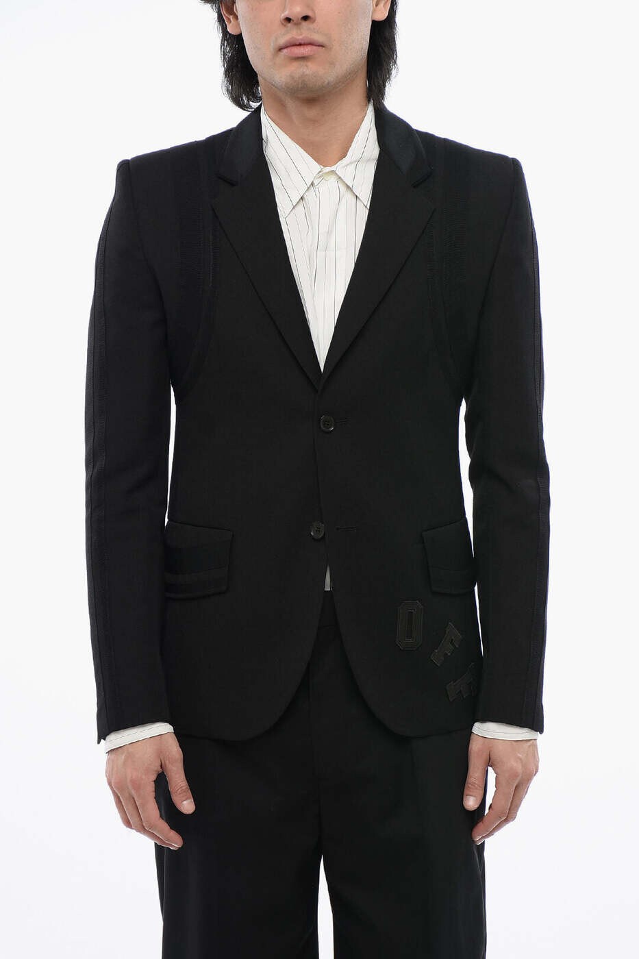 オフホワイト OFF WHITE ジャケット メンズ ブラック Jackets OMEN094S24FAB0011010 関税 送料無料 dk｜BRANDSHOP「il Tesoro」 127,850円