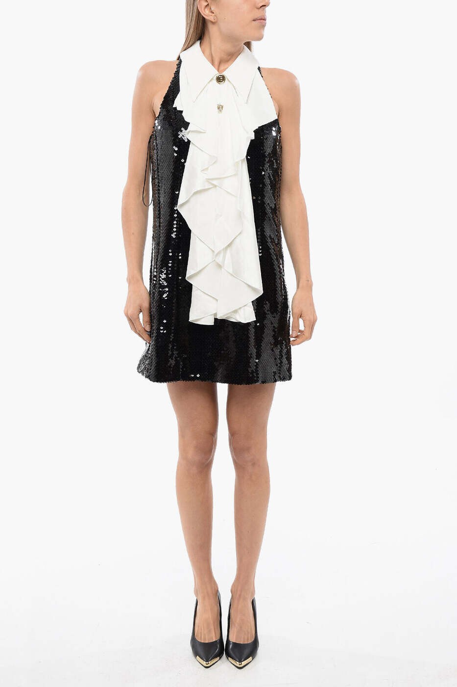 バルマン BALMAIN 衣裳 御召しもの レディース 黒いこと Dresses WF1R3020M007 EAB 関税 貨物輸送無料 dk