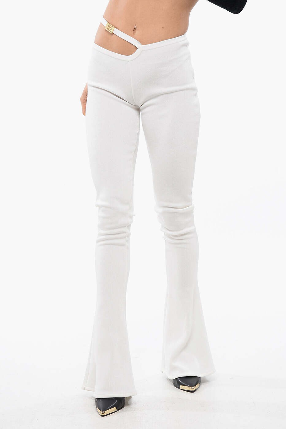 バルマン BALMAIN レギンス レディース ベージュ Leggings XF0PP080KB59 0FA 関税 貨物輸送無料 dk