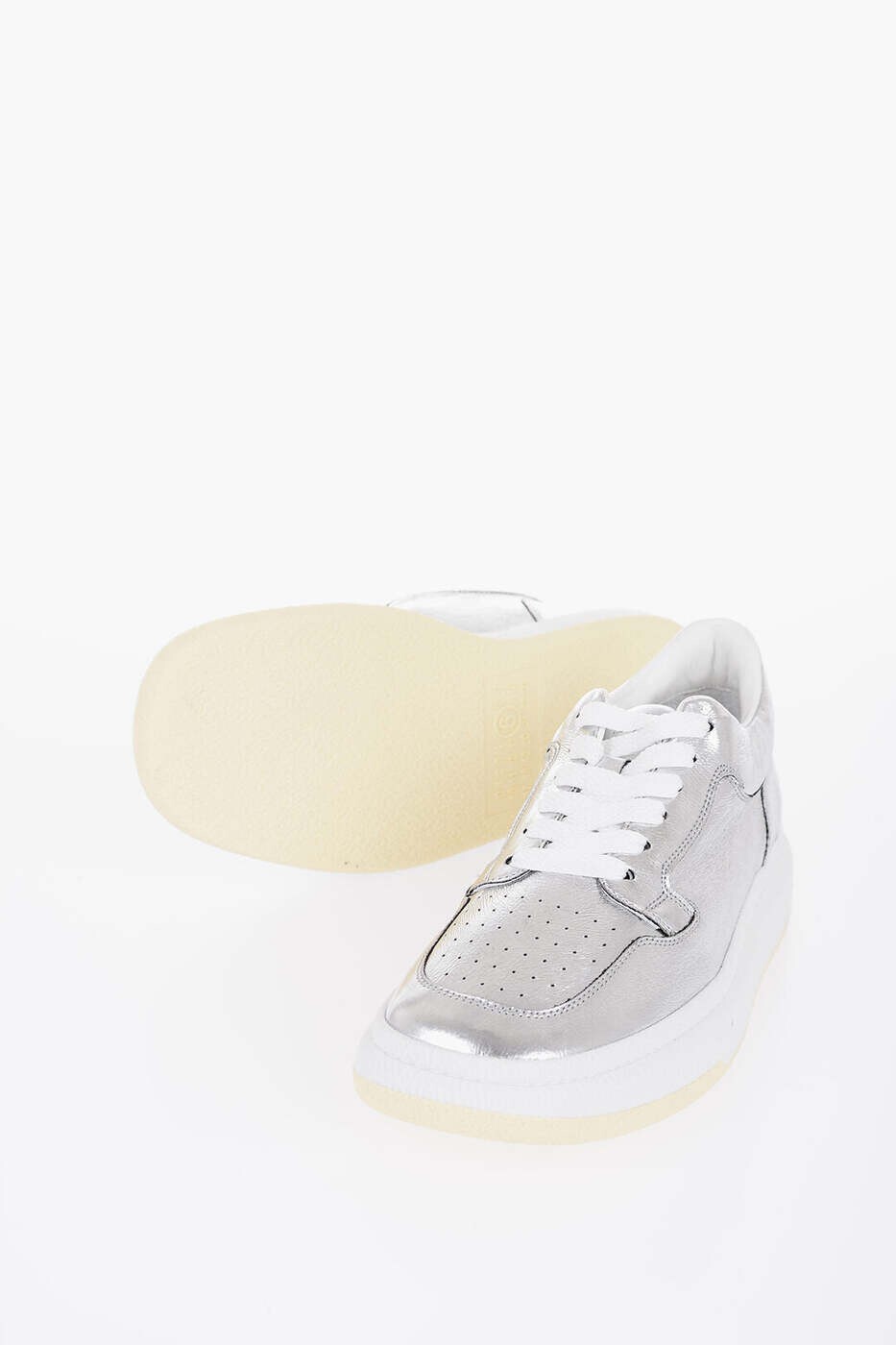 住みか マルジェラ MAISON MARGIELA 平ったいシューズ 平ったいシューズ レディース しろがね色 Flat Shoes S66WS0092 P5548 T9002 関税 貨物輸送無料 dk