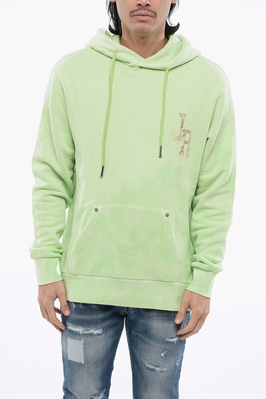 ジョンバージニアの州都 JOHN RICHMOND トレーナー 調教師 メンズ 緑であること Sweatshirts RMP24013FE 関税 貨物輸送無料 dk