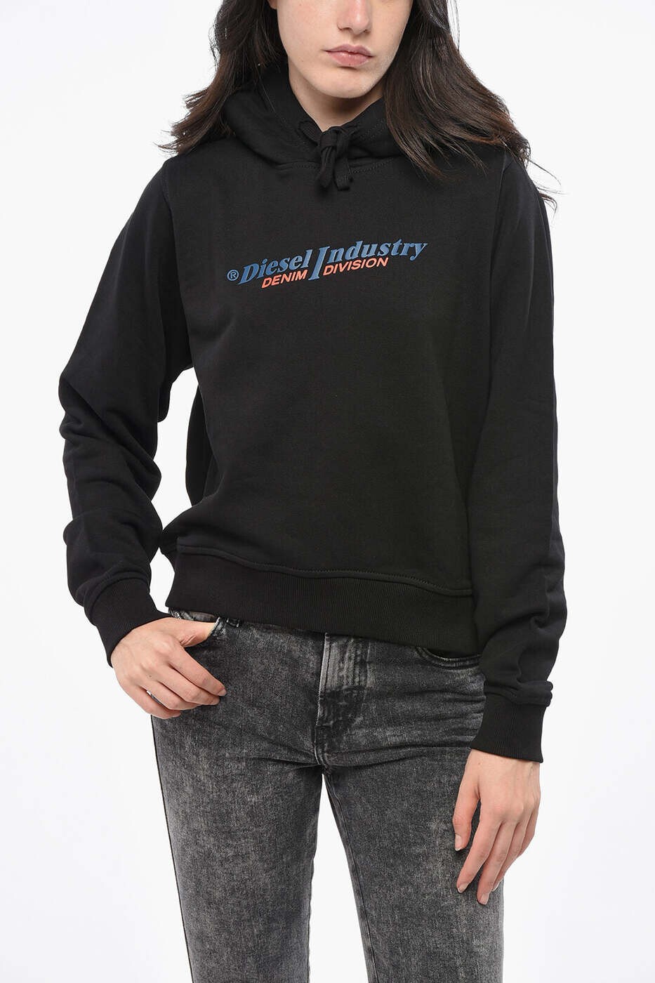 ディーゼル DIESEL トレーナー レディース ブラック Sweatshirts A12777 RIAJH 9XX 関税 送料無料 dk|BRANDSHOP「il Tesoro」