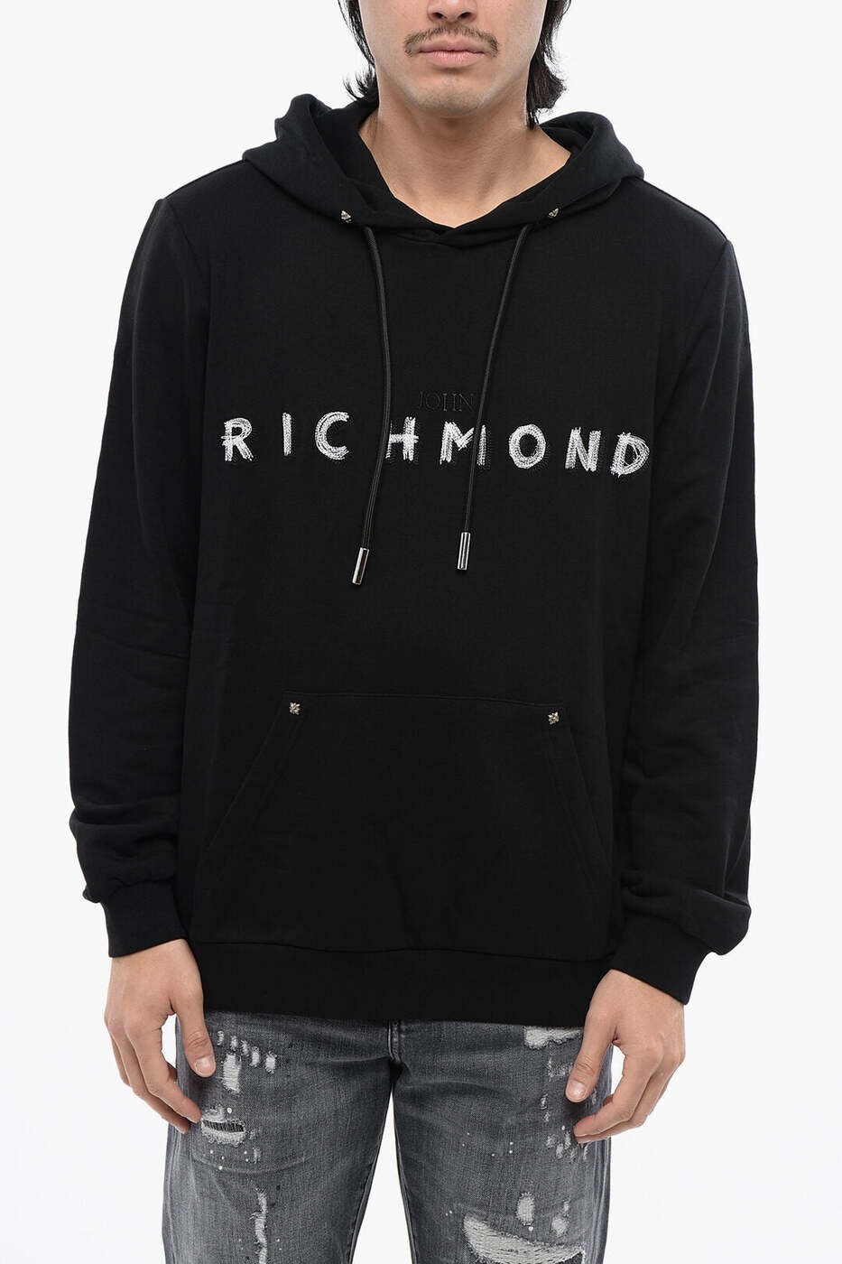 ジョンリッチモンド JOHN RICHMOND スウェットシャツ トレーナー メンズ ブラック Sweatshirts RMP24015FEBLACK 関税 送料無料 dk|BRANDSHOP「il Tesoro」