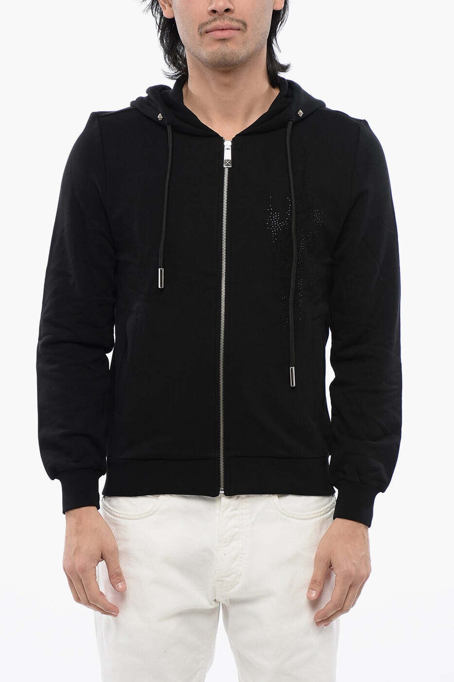 ジョンバージニアの州都 JOHN RICHMOND トレーナー 調教師 メンズ 黒いこと Sweatshirts RMP24017FE 関税 貨物輸送無料 dk