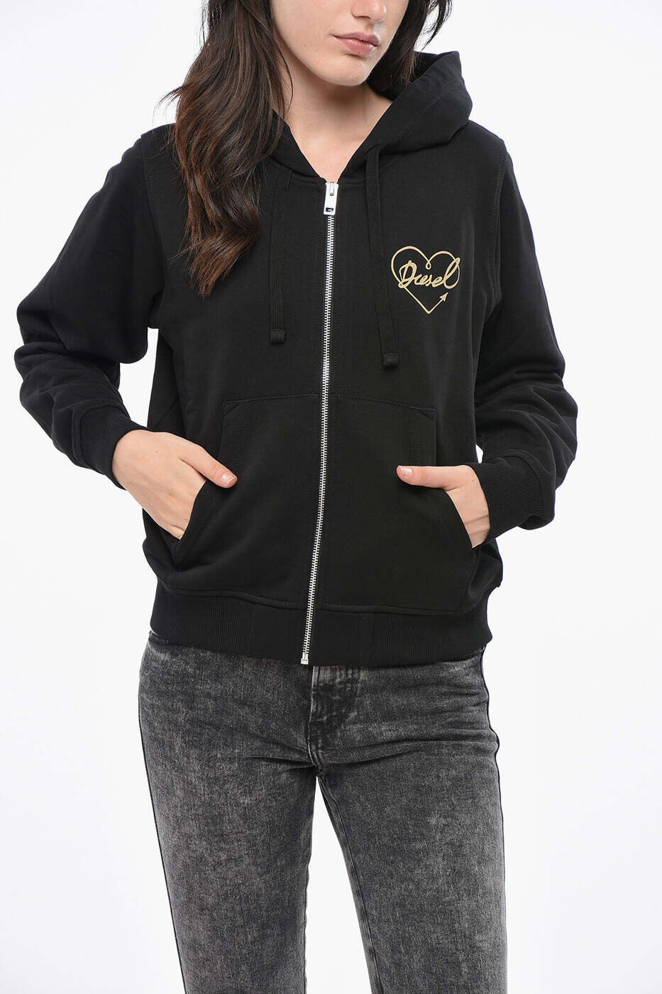 ディーゼル DIESEL 調教師 レディース 黒いこと Sweatshirts A19711 RNCKL 900 関税 貨物輸送無料 dk