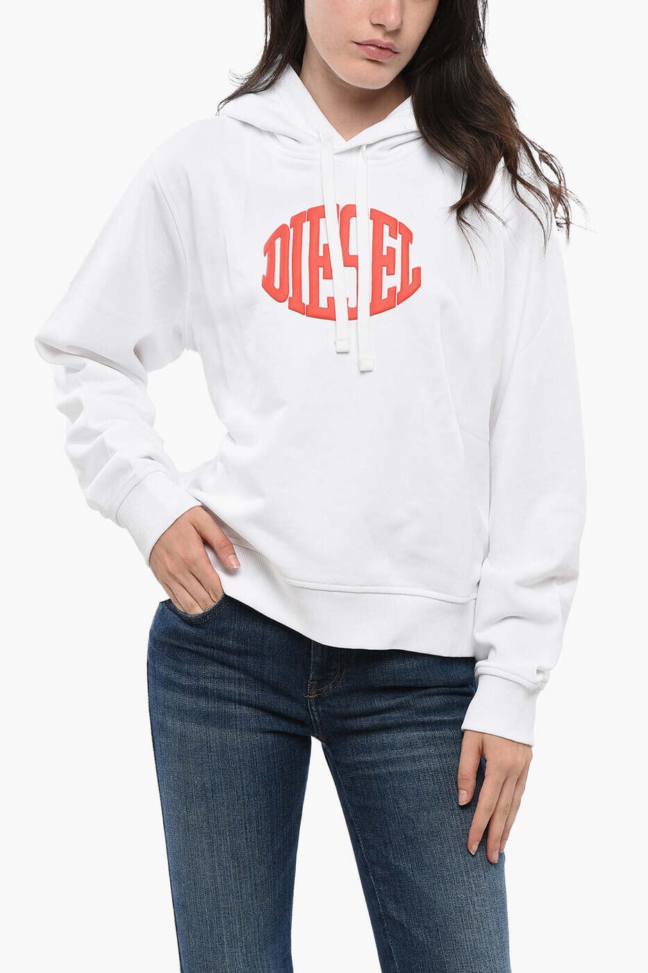 ディーゼル DIESEL トレーナー レディース ホワイト Sweatshirts A17010 RIAJH 100 関税 送料無料 dk|BRANDSHOP「il Tesoro」
